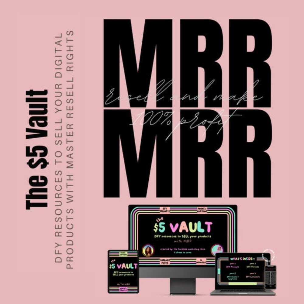 The $5 Vault: Plug, Post & Profit – No Overthinking Needed!