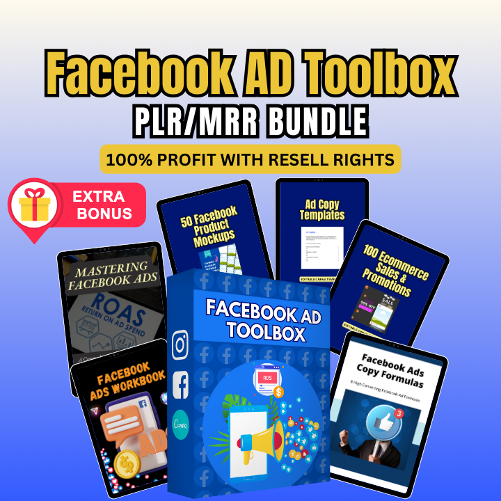 Facebook Ad Toolbox Bundle with PLR & MRR