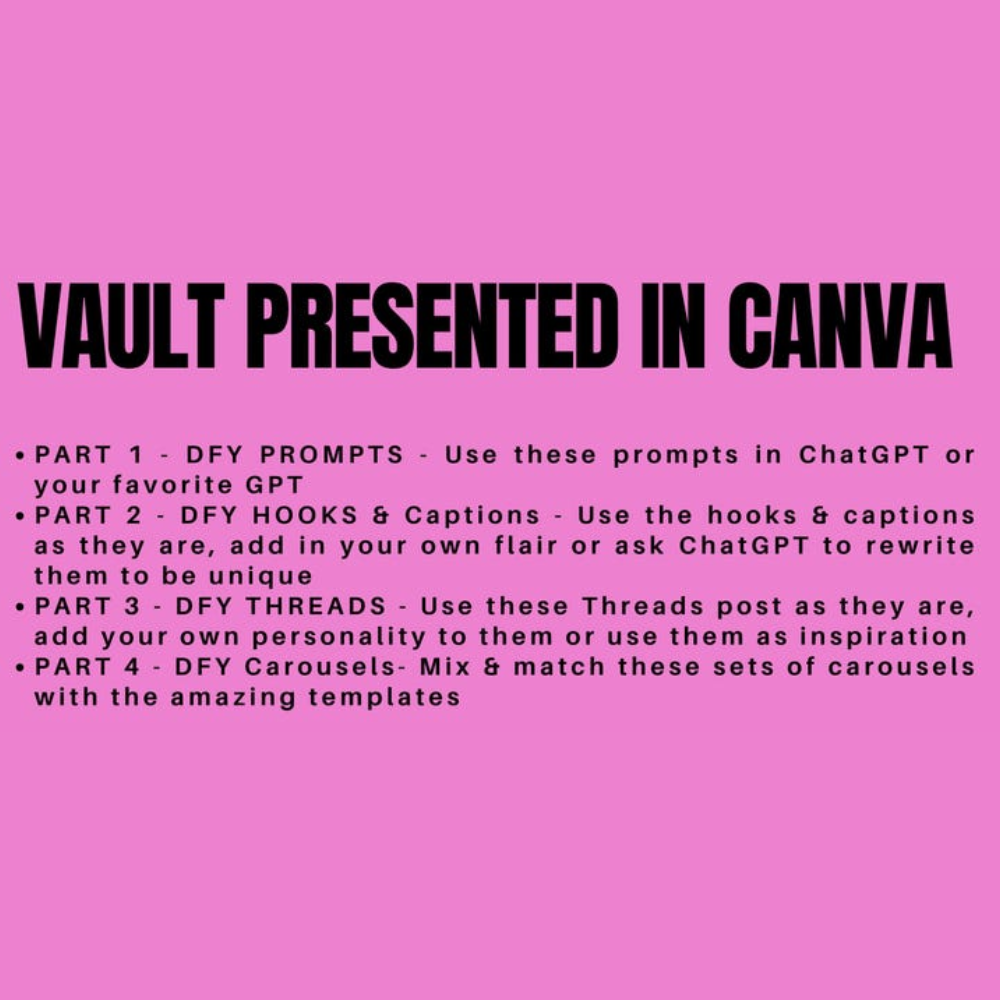 The $5 Vault: Plug, Post & Profit – No Overthinking Needed!