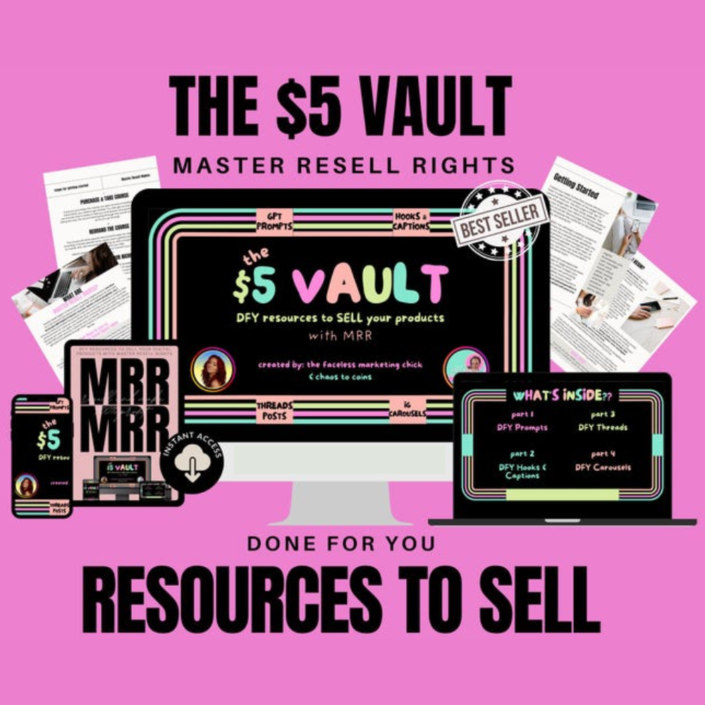 The $5 Vault: Plug, Post & Profit – No Overthinking Needed!