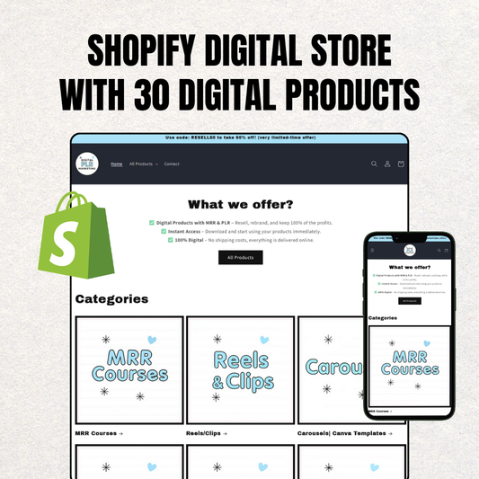 Done-For-You Shopify Digital Store