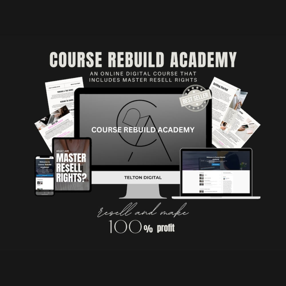 Course Rebuild Academy 2.0 with PLR/MRR