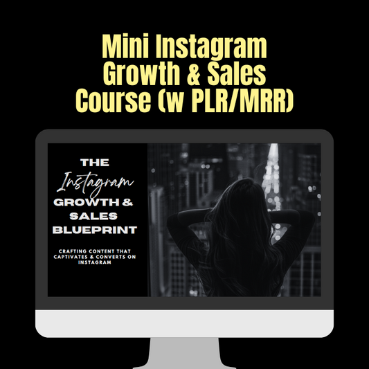 Mini Instagram Growth & Sales Course with PLR/MRR
