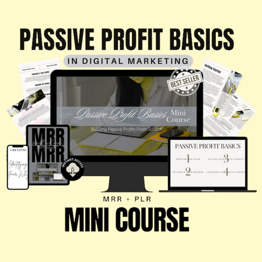 Passive Profit Income Basics Mini Course with MRR + PLR