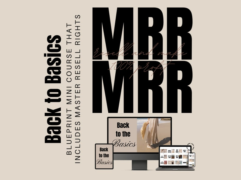 Back to Basics Course with MRR + PLR | 3.5 Hours Video and Audio Course | DFY Mini Course