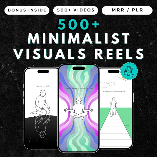 500+ Viral Animated Motivational Reels Bundle with Resell Rights